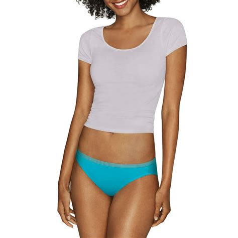 Hanes Hanes Womens Signature Breathe Microfiber X Temp Bikini Underwear 6 Pack