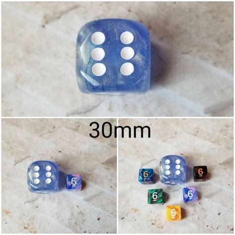 Mega Titan 30mm D6 Light Blue D6 Oversized D6 Extra Large Etsy