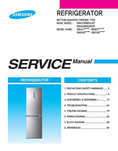 Lg Gs9366necz Refrigerator Service Manual Repair Guide Serviceandrepair