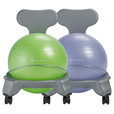 Gaiam Kids Balance Ball Chair Bluegreen Sports And Outdoors