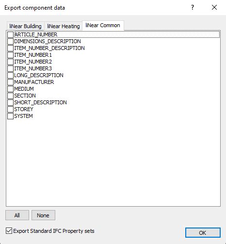 Details On Export Component Data Knowledge Base Autocad Linear