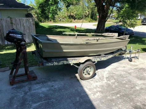 Jon Boat Ft Tracker With Motor And Trailer For Sale For