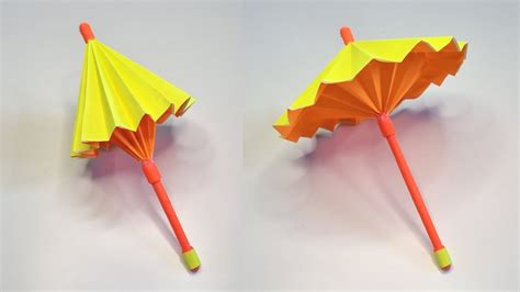 How To Make A Paper Umbrella That Open And Close Origami Umbrella Craft Mini Paper Umbrella☂