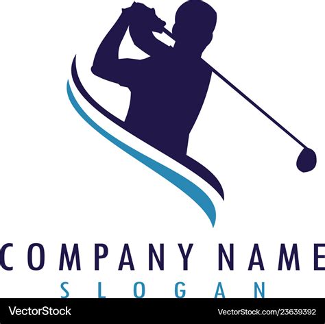 Golfer Logo Royalty Free Vector Image VectorStock