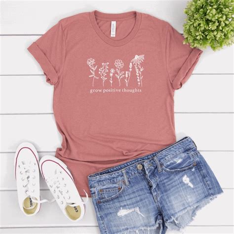 Grow Positive Thoughts T Shirt Grow Positive