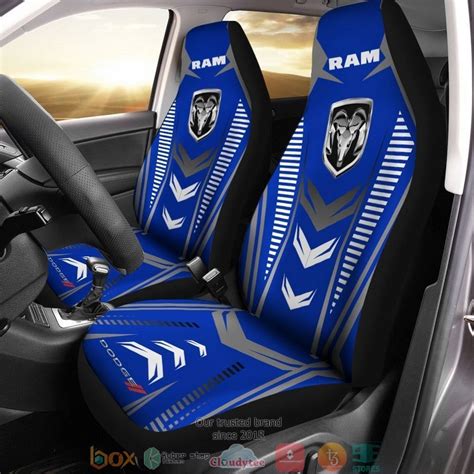 Best Dodge Ram Logo Blue Universal Fit Car Seat Covers Express Your