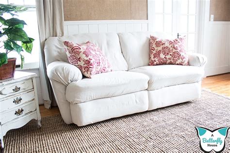 How To Reupholster A Couch Without Removing The Old Fabric Sofa Makeover Slip Covers Couch