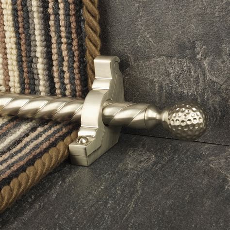 Eastern Promise Satin Nickel Dune Spiral Stair Rod