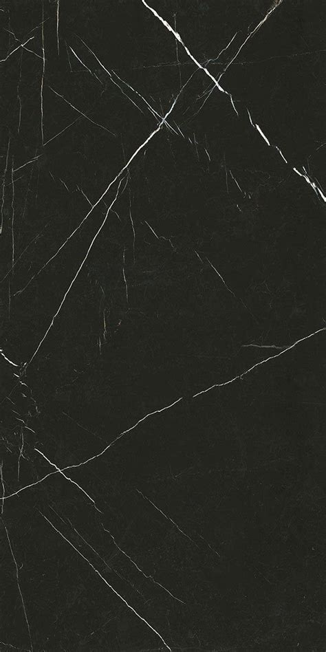 Deluxe Nero Marquinia Marble Effect Porcelain Tile 60x120cm Pattern