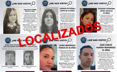 FGE De Tijuana Localiza Siete Personas Reportadas Como Desaparecidas