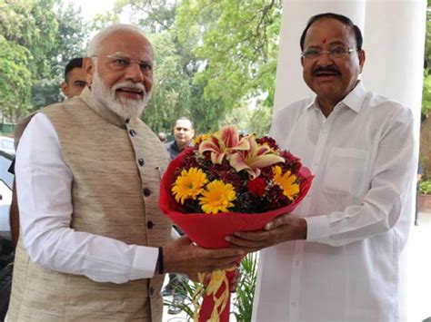 Pm Modi To Release Three Books On Life Of Former Vice President Venkaiah Naidu