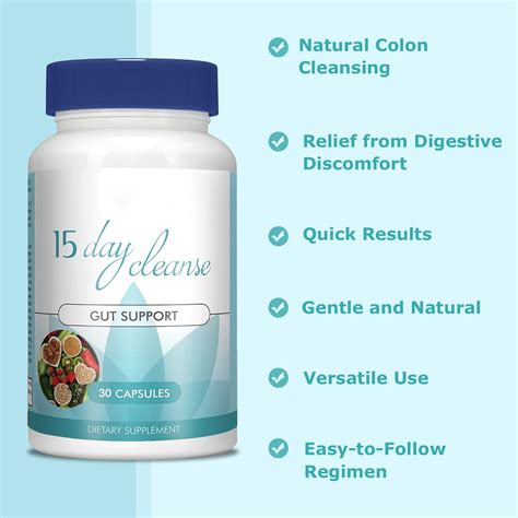 15 Day Gut Cleanse 15 Day Cleanse Bowel Dissolving Capsulesdvanced