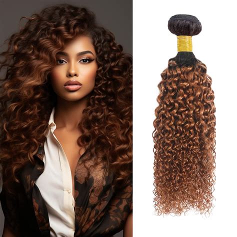 Amazon Biottihair Brown Bundles Human Hair 1B 30 Curly Wave Human