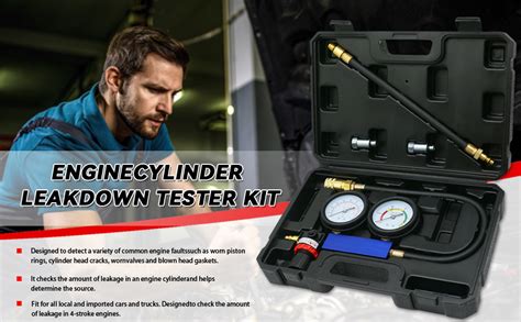 Amazon Cylinder Leak Down Tester Engine Cylinder Dual Gauge