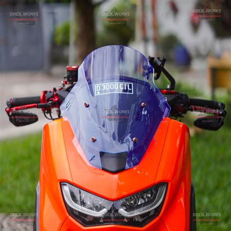 Jual Docilworks Visor Windshield Tdr V V Sirip Ice Blue Nmax New