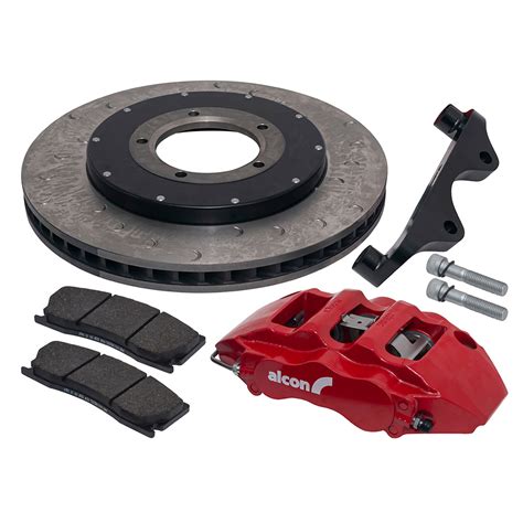 DA2700 Red 18 6 Piston Front Brake Kit Alcon