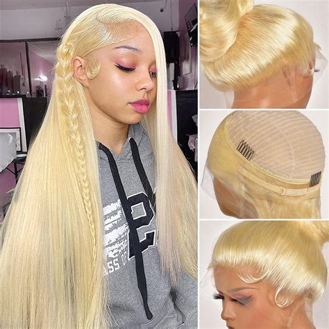 Amazon Blonde Lace Front Wig Human Hair Hd Transparent