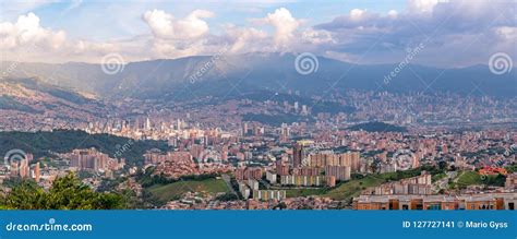 Cityscape And Panorama View Of Medellin Colombia Medellin Is The