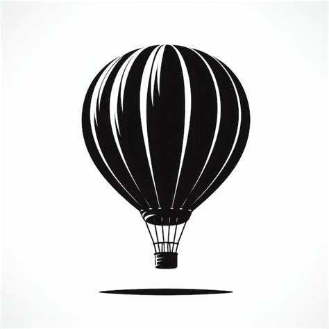 Silhouette Of Person Flying A Hot Air Balloon Premium AI Generated Image