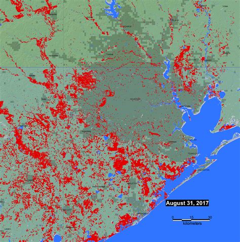 Remote Sensing Shows The Extent Of Flooding From Hurricane Harvey And