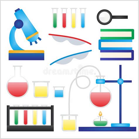 Bunte Chemische Elemente Stock Abbildung Illustration Von