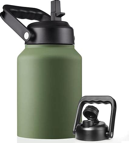 Amazon EALGRO Half Gallon Insulated Water Bottle Jug With Straw