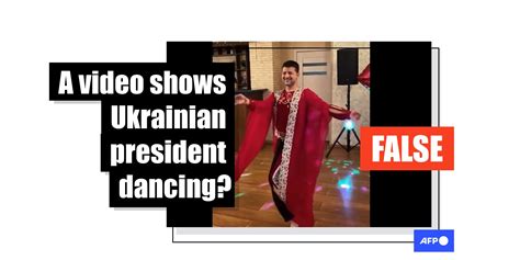 Video Altered To Show Volodymyr Zelensky Dancing In A Red Costume