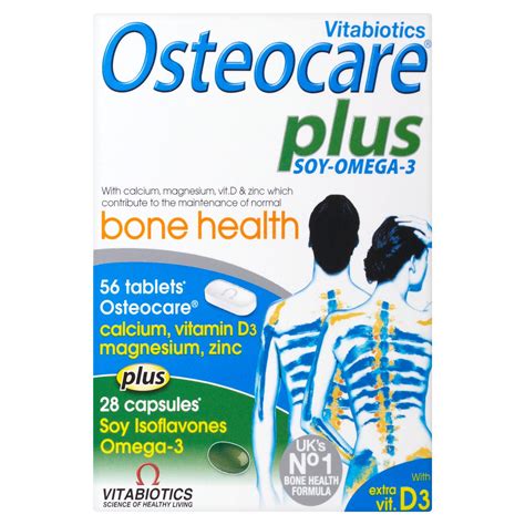 X Vitabiotics Osteocare Plus Soy Omega Dual Pack Tablets Capsules