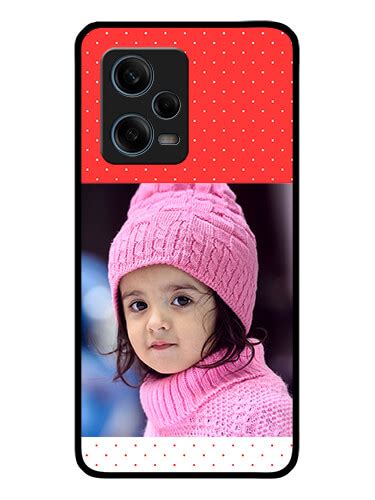 Buy Xiaomi Redmi Note 12 Pro 5g Photo Printing On Glass Case Red Pattern Design