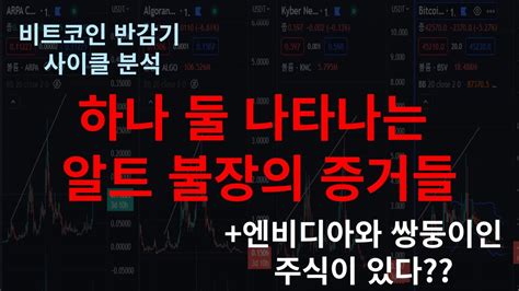 코읽남tv비트코인 반감기 사이클 분석 And 알트코인 불장에 대한 근거 찾기 2 엔비디아 주식 차트 분석 4 Youtube