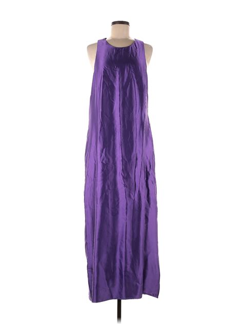 Mng 100 Polyester Solid Purple Cocktail Dress Size 8 54 Off Thredup