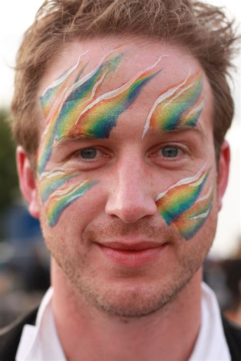 Psychedelic Fire Face Painting By Brighton Based Professional Face