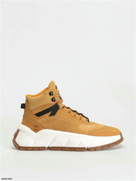 Timberland Gs Motion 6 Mid Shoes Yellow Wheat Nubuck