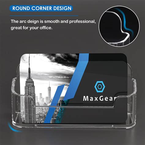 Buy Maxgear Acrylic Business Card Holder For Desk Plastic Business Card