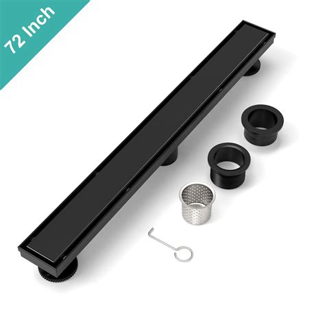 WEBANG | 72 Inch Reversible 2-in-1 Linear Shower Drain With Accessories