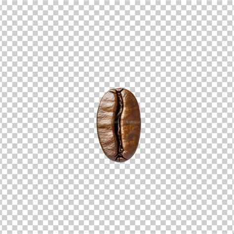 A set of coffee beans isolated on transparent background PNG cutout