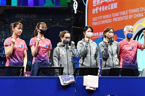 【世界卓球】日本女子、4大会連続のメダル確定！ 1試合も落とさずベスト4入り｜テレ東卓球news：テレ東