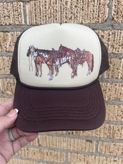 Horse Trucker Hat Cowgirl Trucker Hat Western Trucker Hat Cowboy