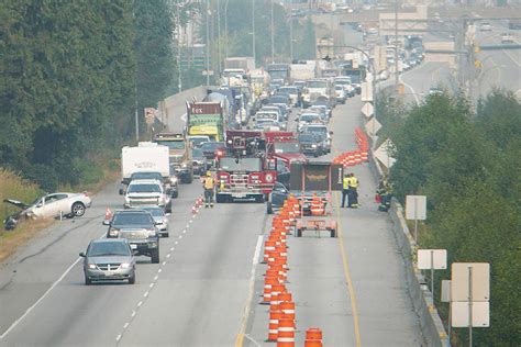 Updated Two Crashes In Two Hours On Highway 1 In Langley With Video Langley Advance Times