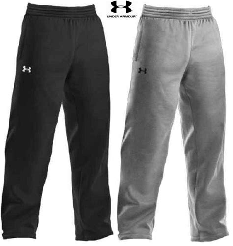 Under Armour Mens Fleece Lined Open Bottom Team Sweat Pants Ua Loose Grunt Force