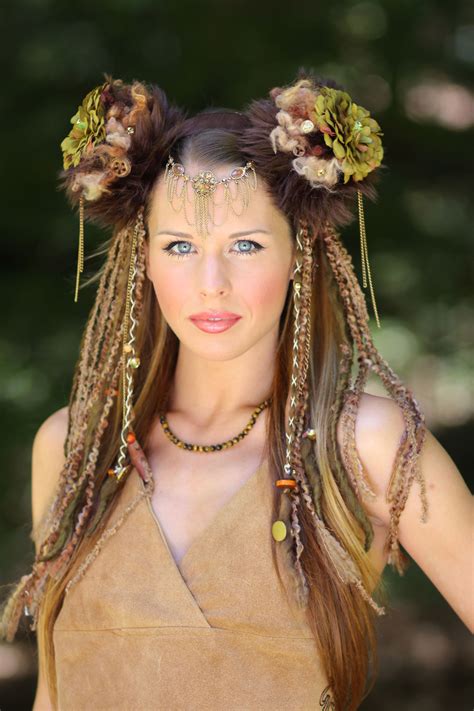 Tribal Headdress Tribal Wig Chain Headress Tribal Goddess Burningman