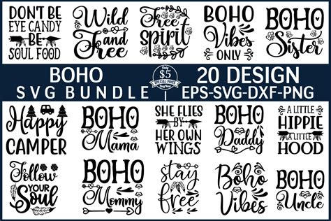 Boho Svg Bundle Vol 3 By BDB Graphics TheHungryJPEG