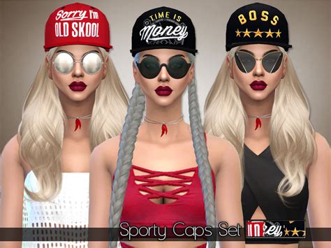 Sims 4 Ccs The Best Sporty Caps Set By Pinkzombiecupcake