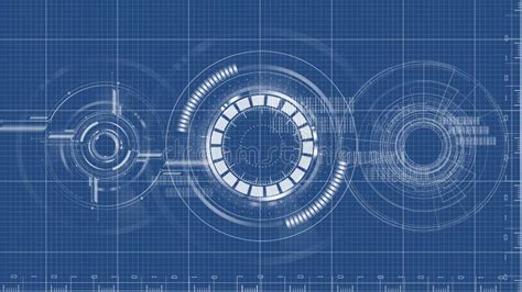 Vector Técnico Del Fondo Del Dibujo Del Modelo Tecnológico Ilustración