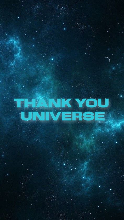 Thank you universe wallpaper | Sfondi per iphone, Sfondi, Universo