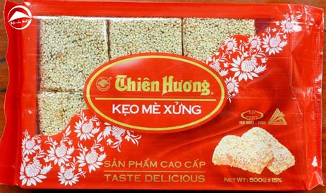 Mè xửng Thiên Hương - Gói 500g - 12 Miếng - Đặc Sản Huế