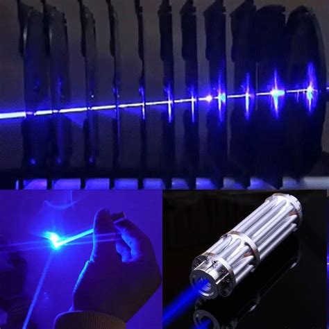 Hot Nm High Power Blue Laser Pointer Pen Visible Beam Light