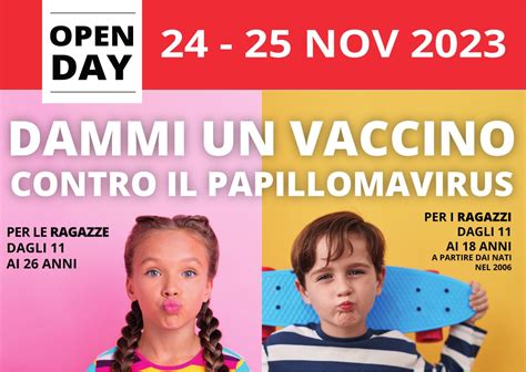 Papilloma Virus Open Day Il 24 E 25 Novembre Nelle Asl Della Toscana