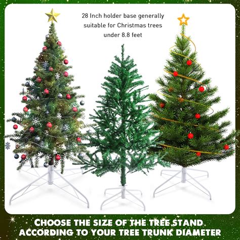 Roowest Christmas Tree Stand Artificial Christmas Tree Base Metal Xmas