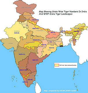 Bengal Tiger Habitat Map